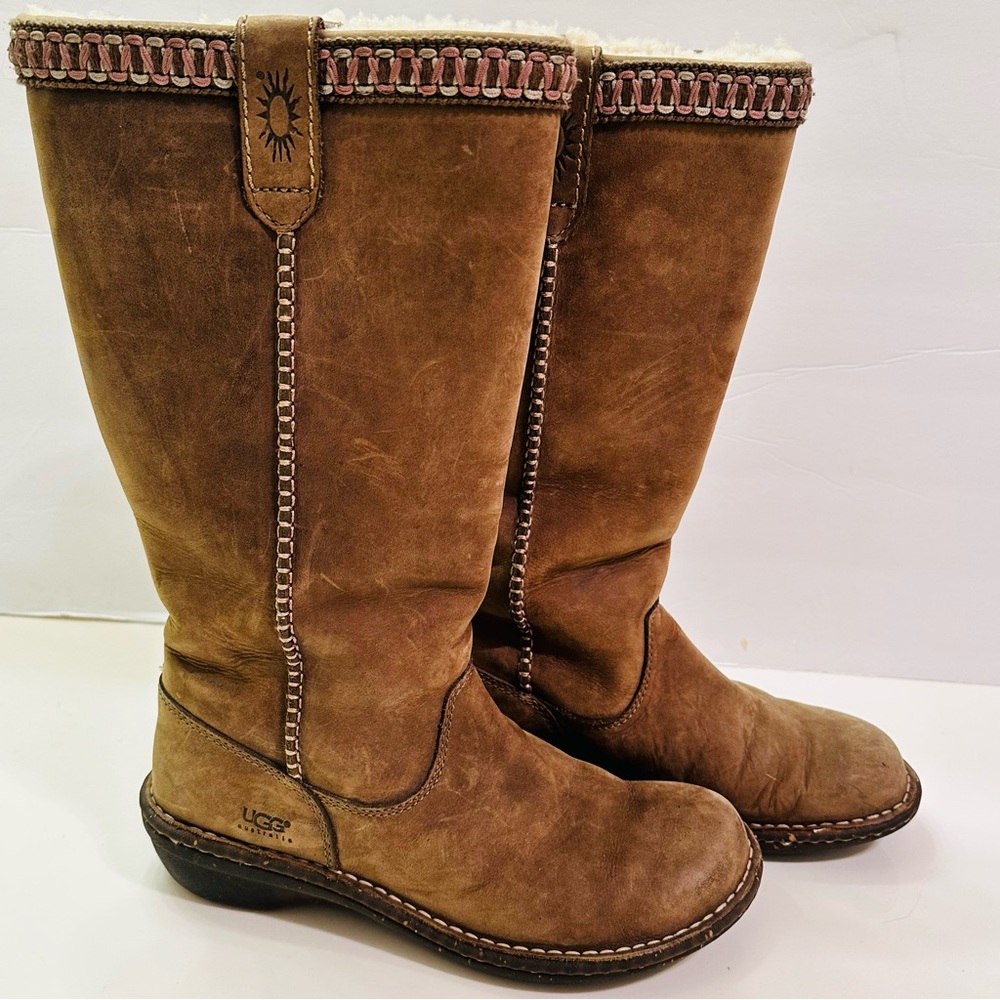 Ugg Swell Tall Leather Boot Size 8